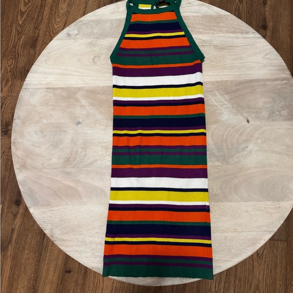 Forever 21 Colorful Striped Midi Sweater Dress - Picture 6 of 7